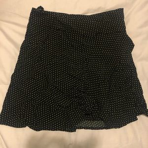 Brandy Melville Polka Dot Wrap Skirt